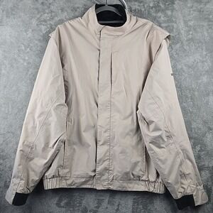 FootJoy DryJoys Jacket Mens‎ XL Tan Full Zip Golf Athleisure Pockets